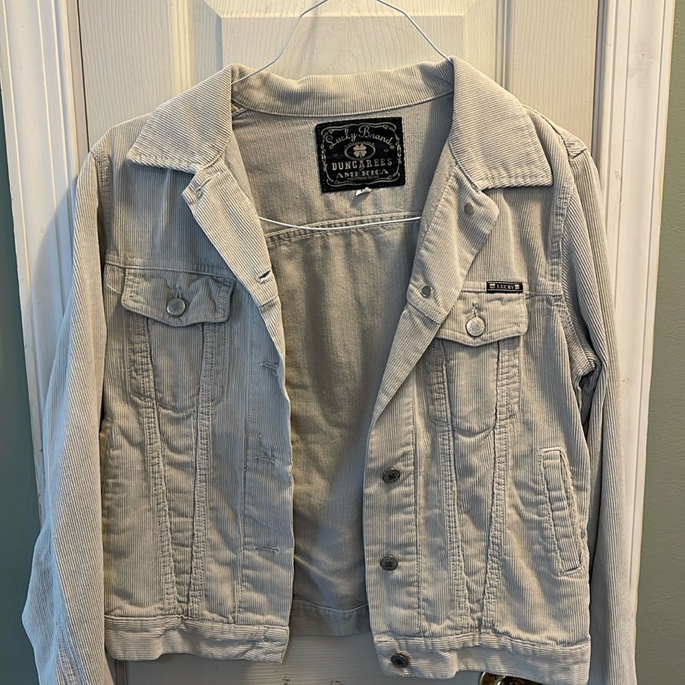 Lucky brand, corduroy jacket, size medium